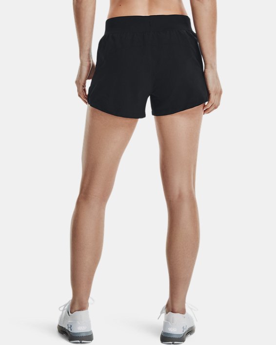 Women's UA Launch SW ''Go All Day'' Shorts, Black, pdpMainDesktop image number 2